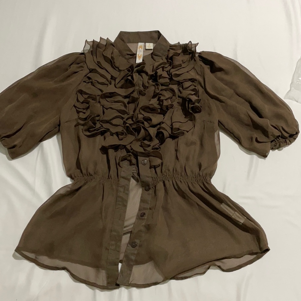Adiva - Brown blouse